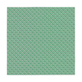 Green Scallop Pattern Tablecloth — Retro Art Deco Geometric Dining Linen