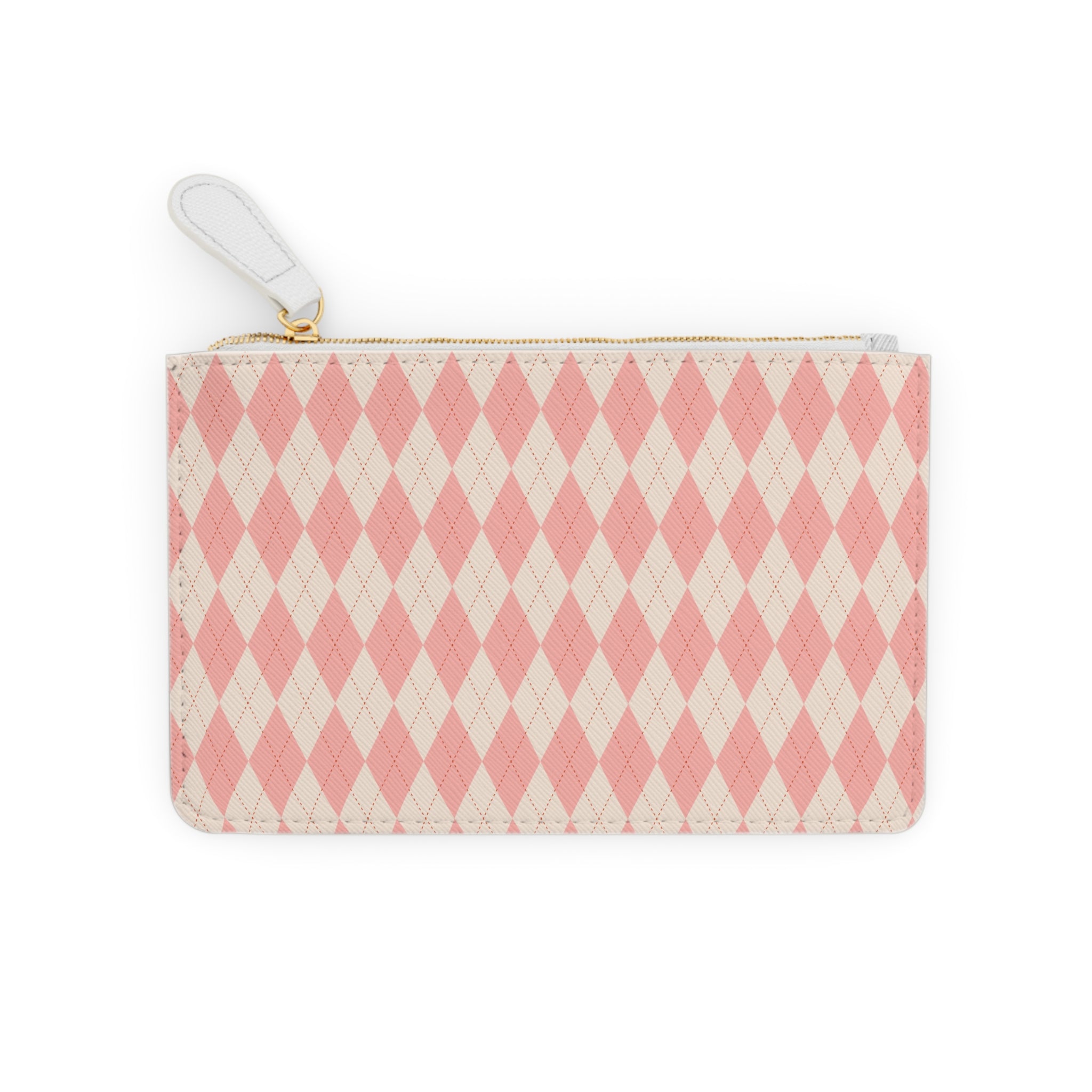 Argyle Clutch Bag | Pink Diamond Wrist Pouch