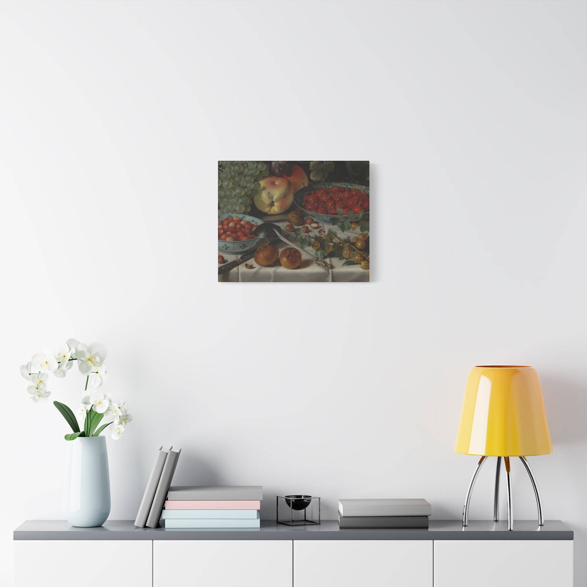 Still Life Fruit Canvas Print — Vintage Kitchen Wall Art