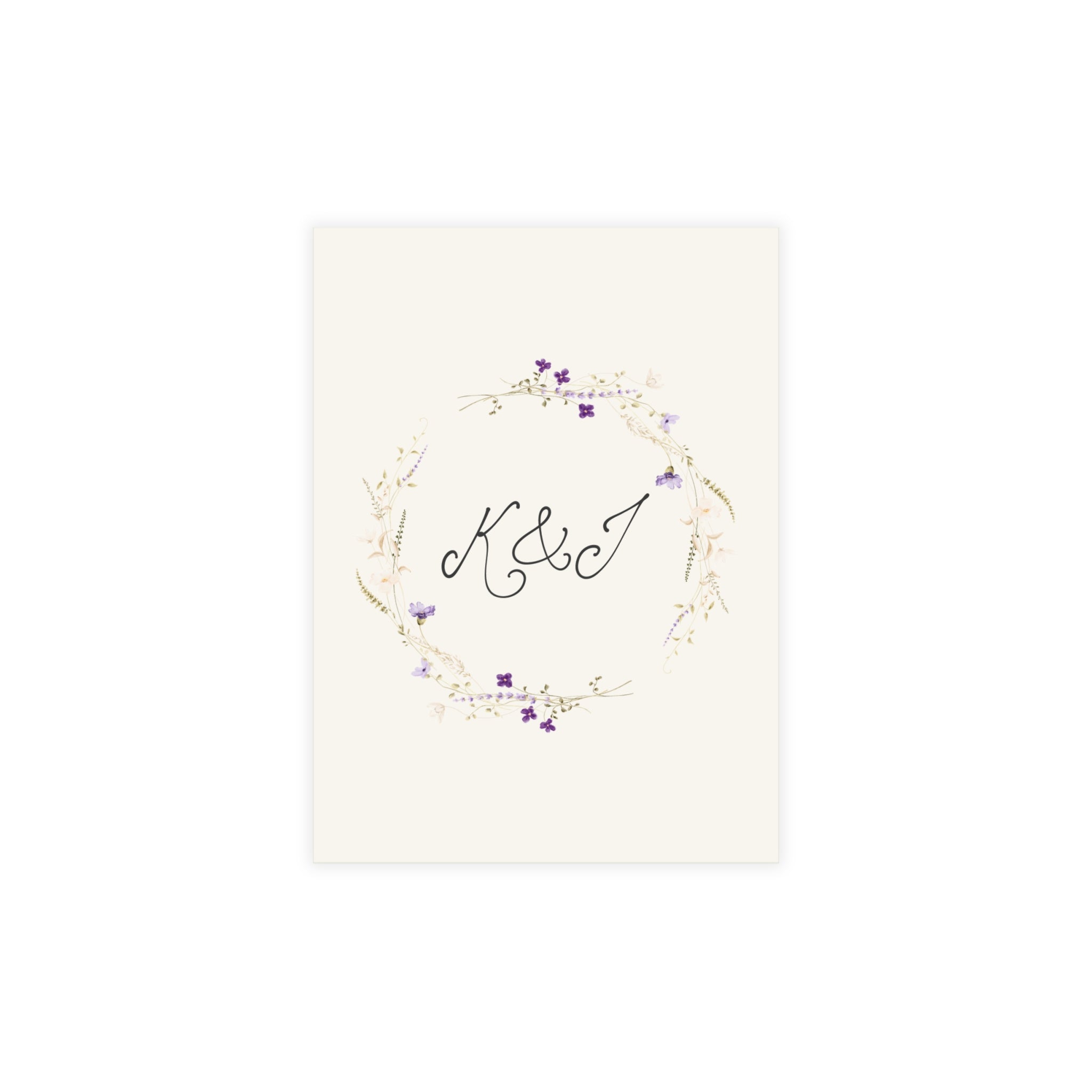 Customizable Romantic Botanical Wedding Invitation Pack (10, 30, or 50 Count) - Envelopes included