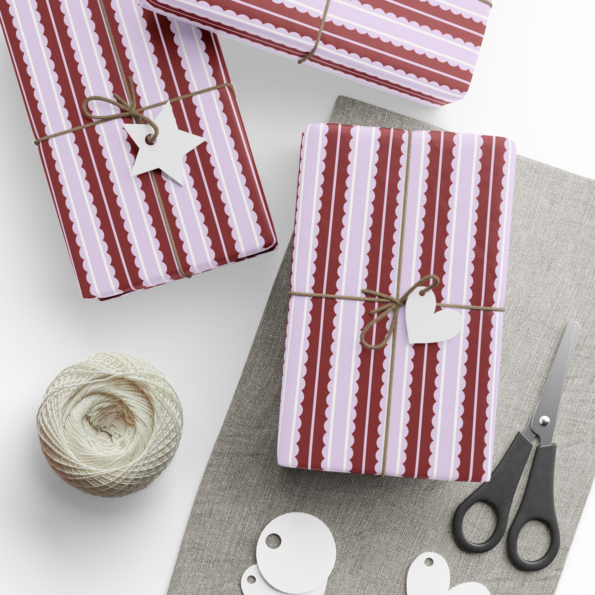 Candy Stripe Wrapping Paper | Red and White Gift Wrap