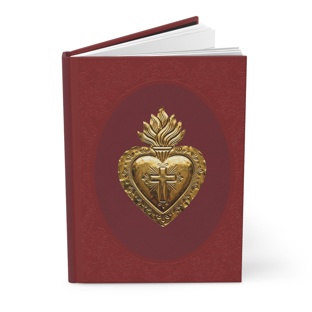 Sacred Heart Hardcover Journal — Catholic Prayer & Devotional Notebook
