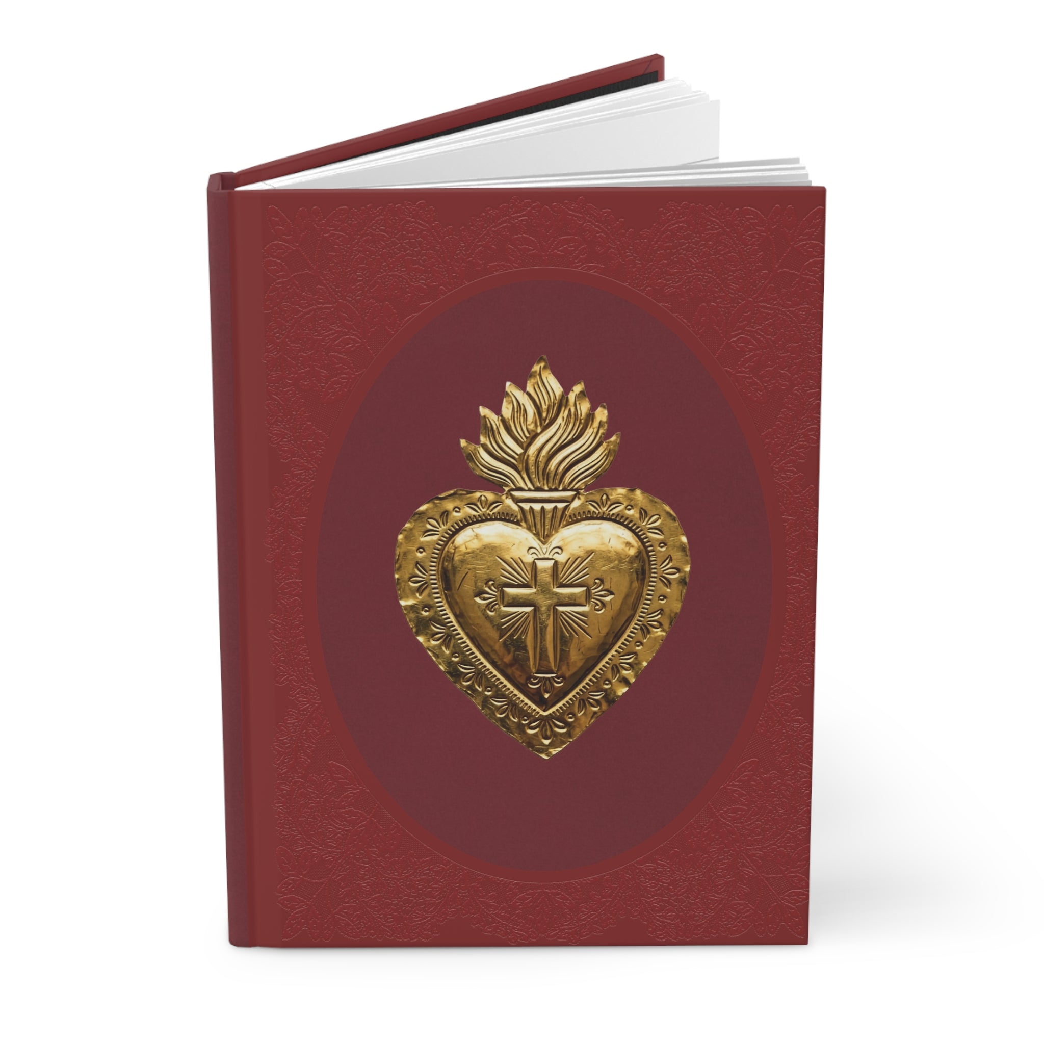 Sacred Heart Hardcover Journal — Catholic Prayer & Devotional Notebook