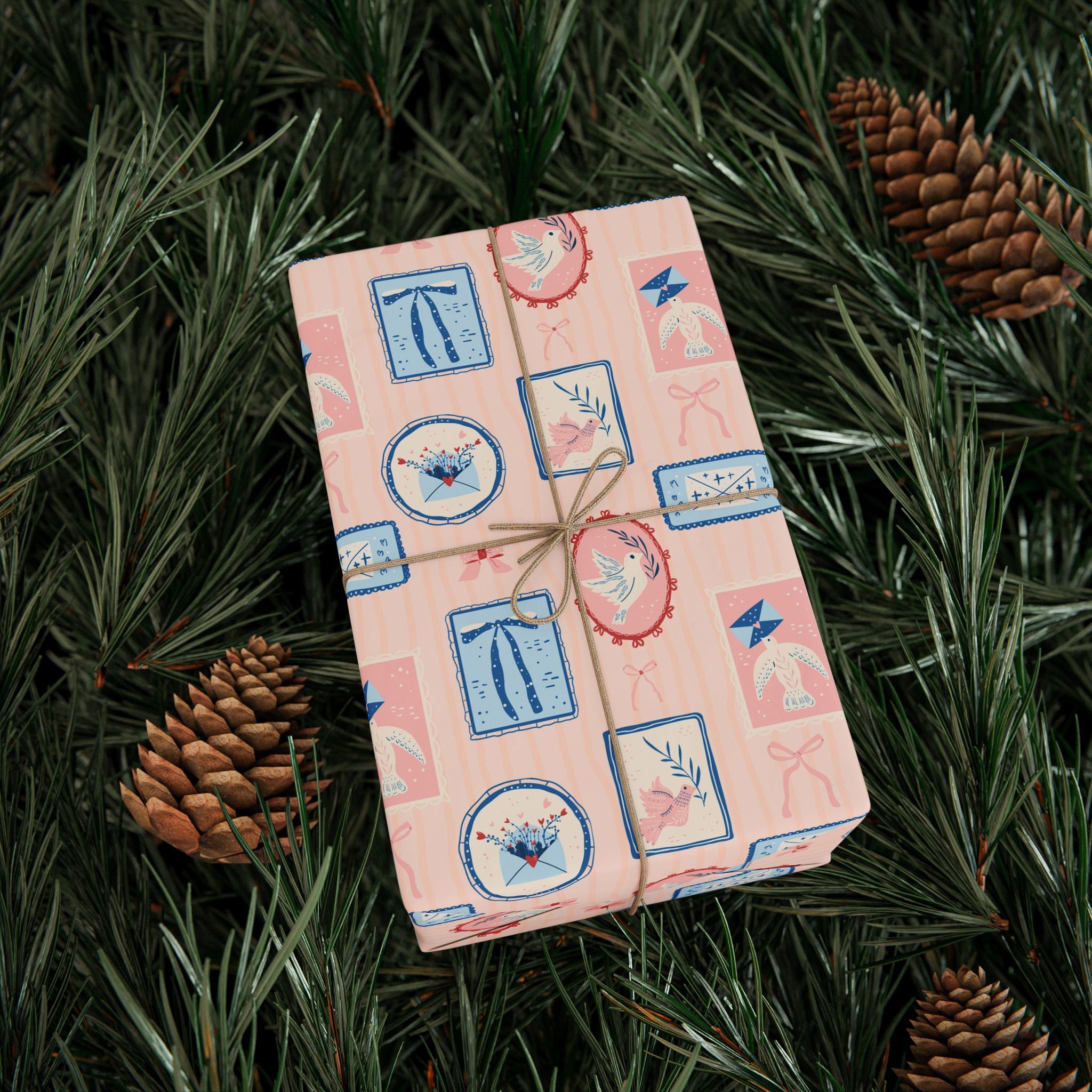 Cameo Wrapping Paper | Vintage Pastel Gift Wrap