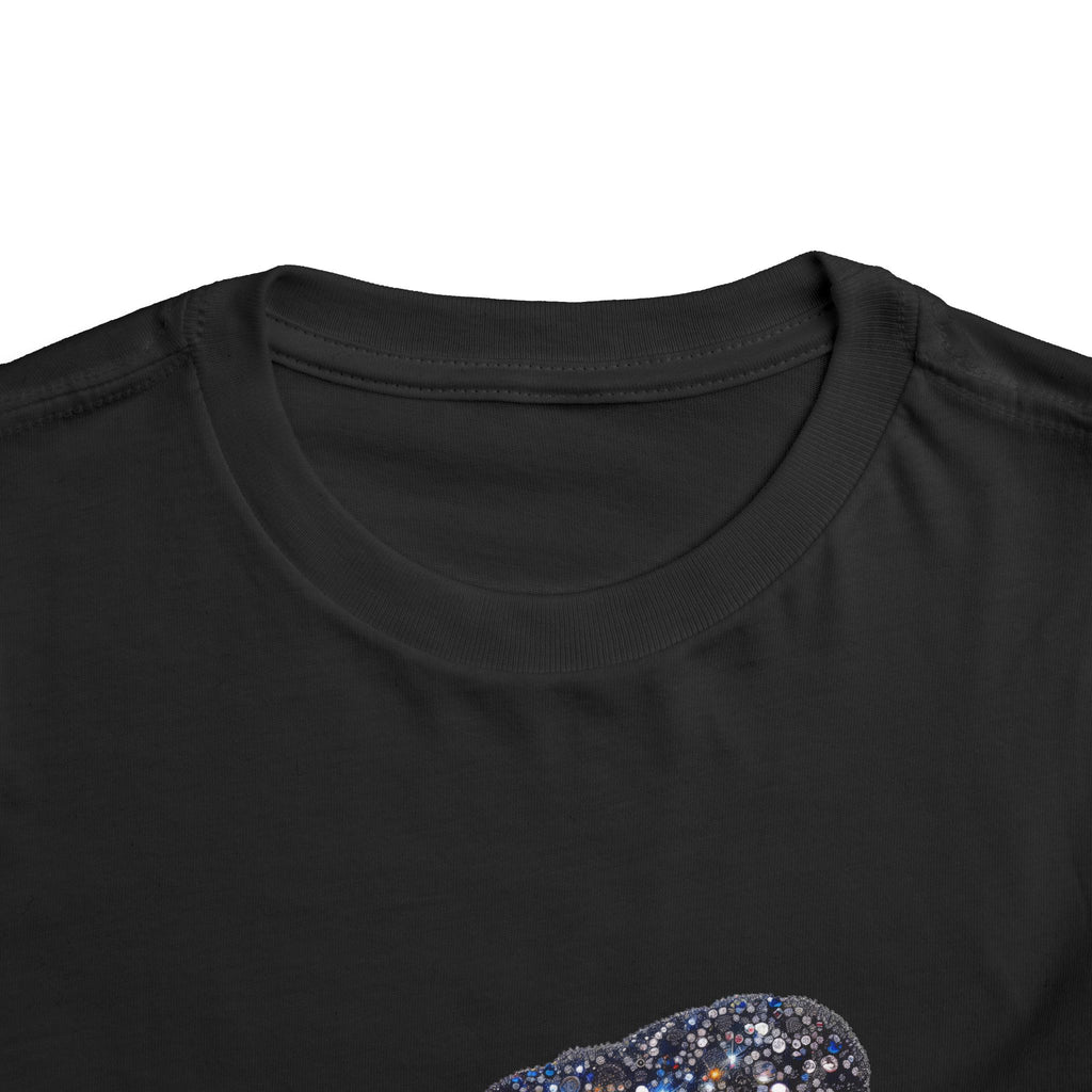 Toddler Tee — Sparkling Galaxy Rocket Kids Shirt