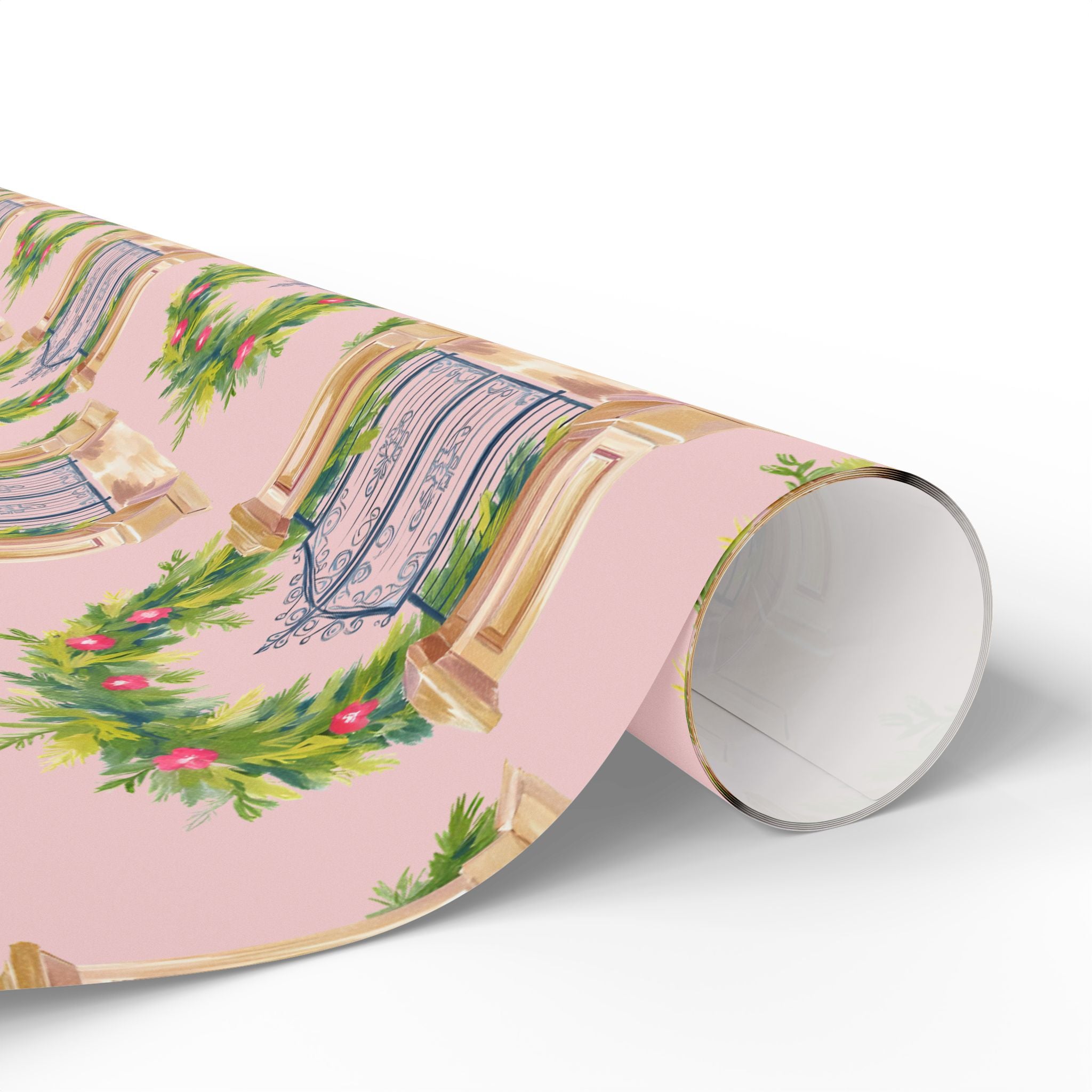Floral Garden Gate Wrapping Paper
