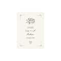 Vintage Cherub Wedding Invitation Card – Two-Sided Ceremony & Reception Template
