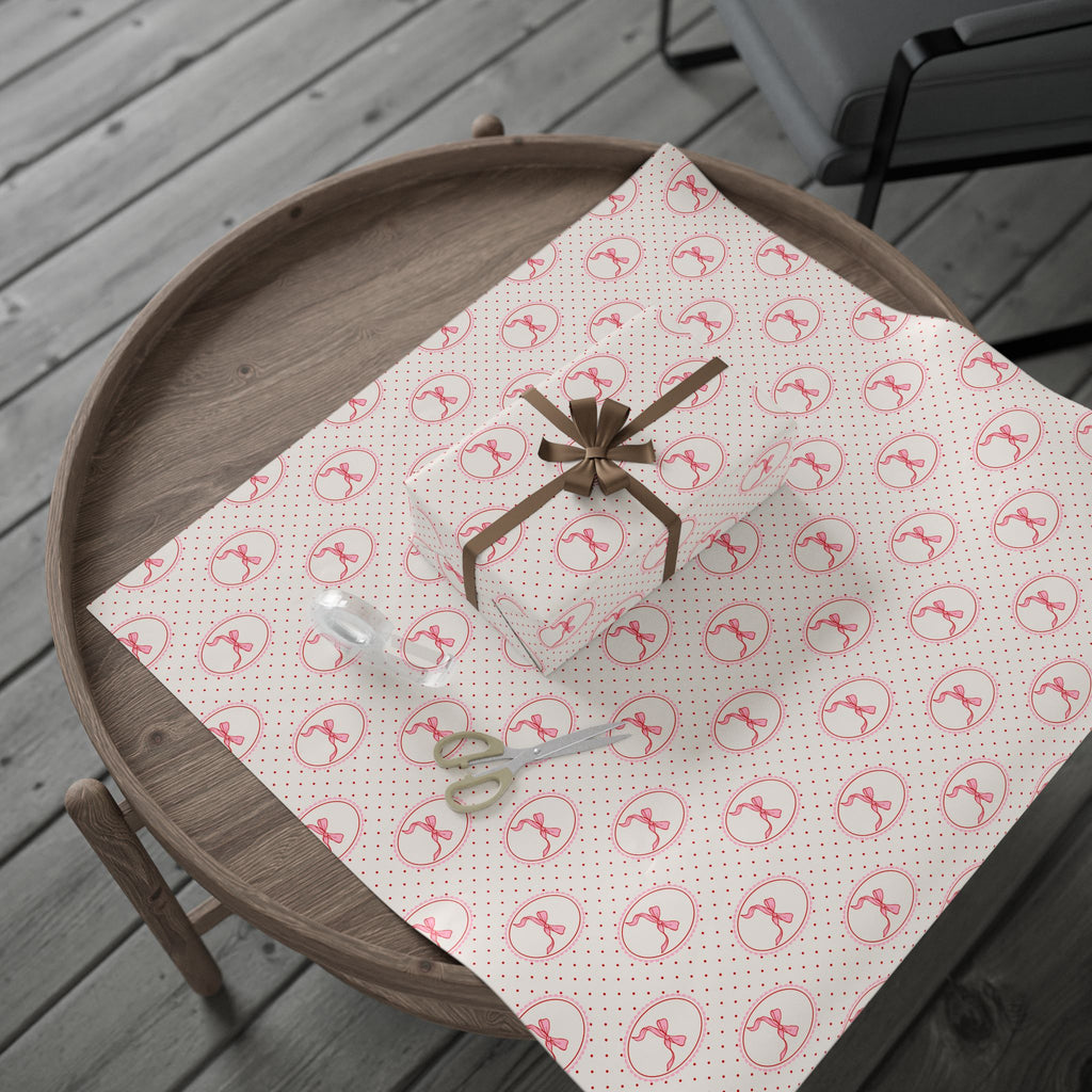 Ballet Wrapping Paper | Pink Dotted Gift Wrap