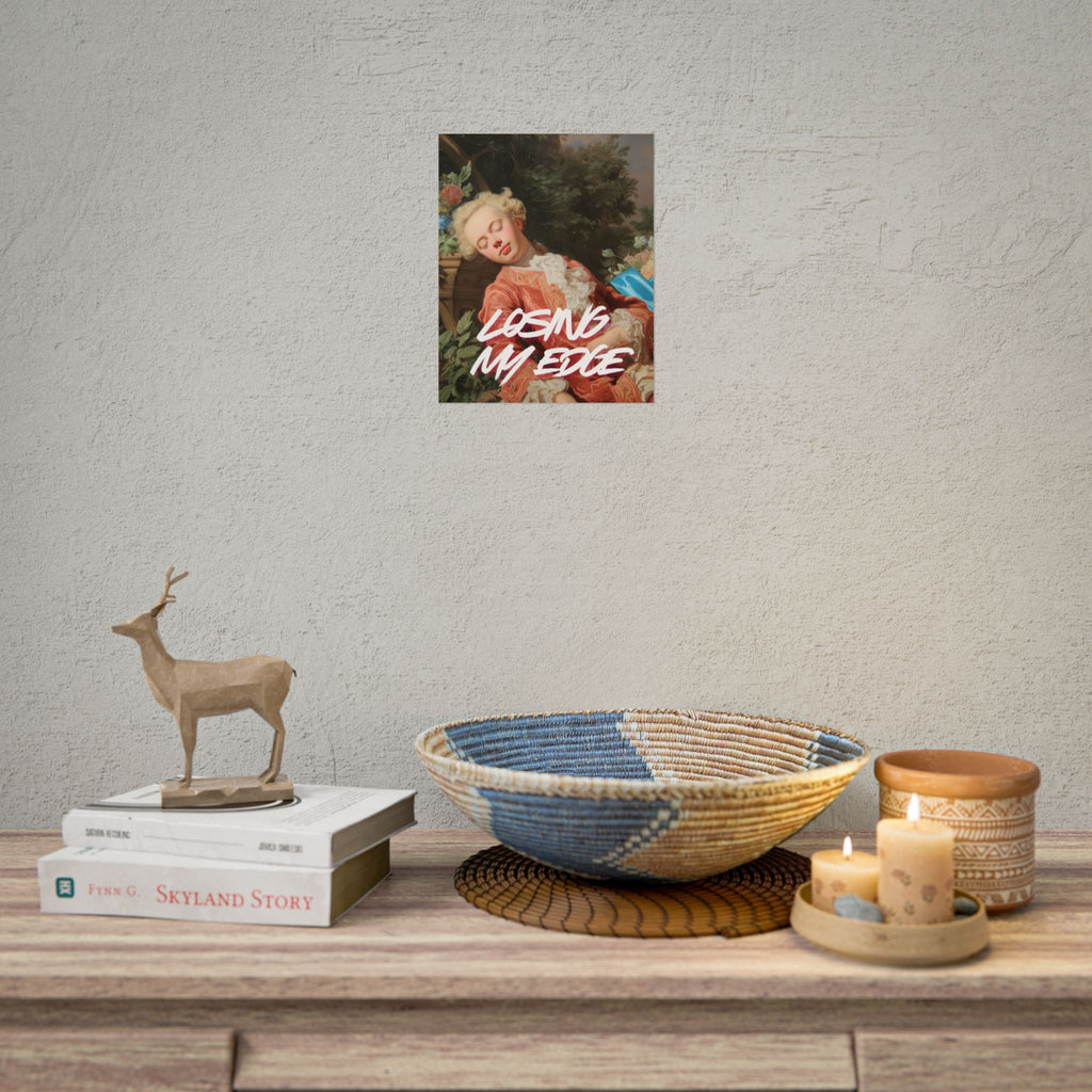 Rolled Poster — 'Losing My Edge' Vintage Rococo Art Print