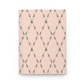 Blush Botanical Hardcover Journal — Elegant Floral Pattern Notebook