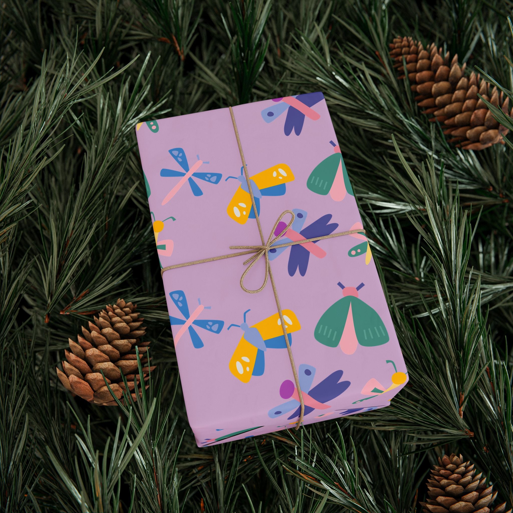 Floral Whimsy Wrapping Paper Roll — Pastel Bouquet Gift Wrap