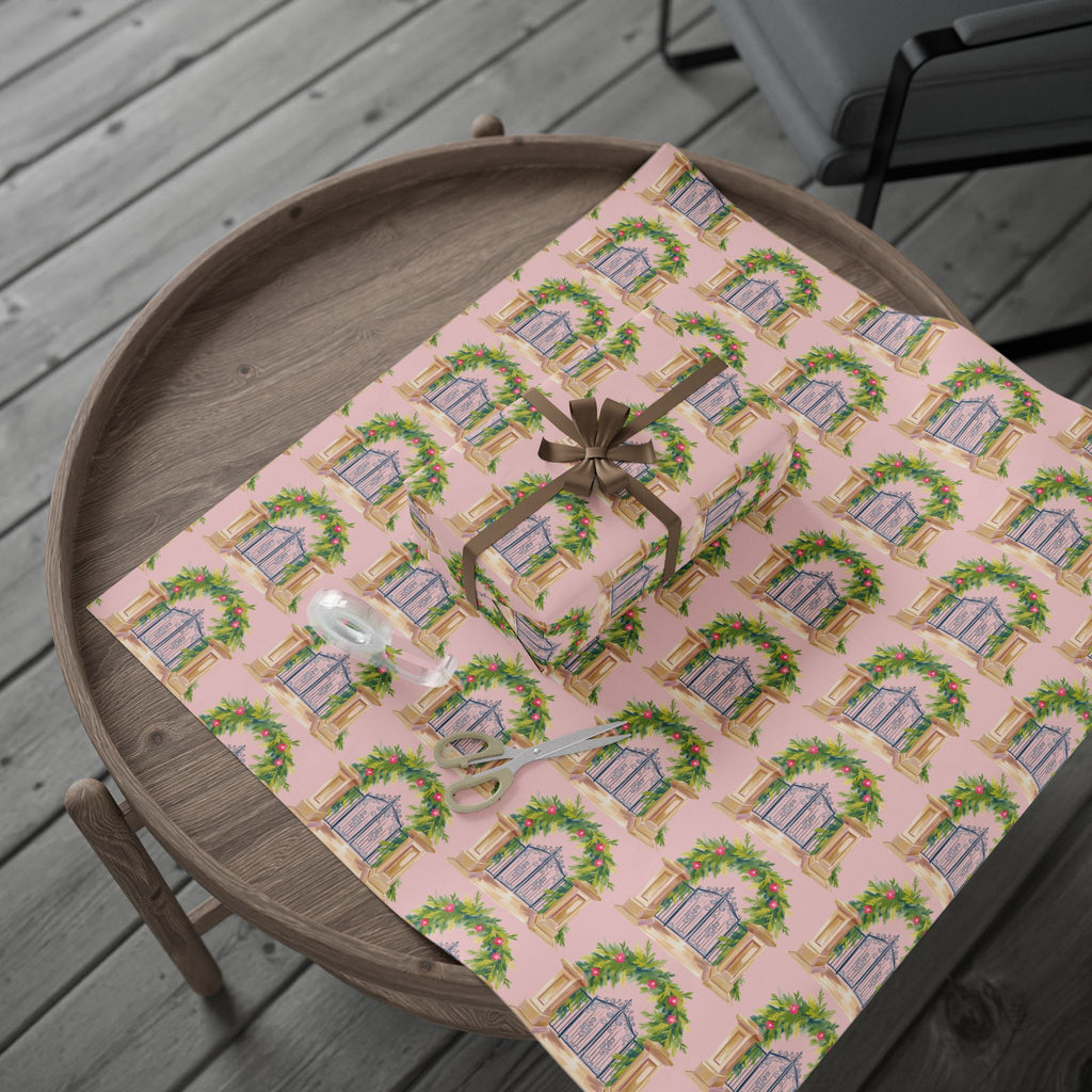 Floral Garden Gate Wrapping Paper