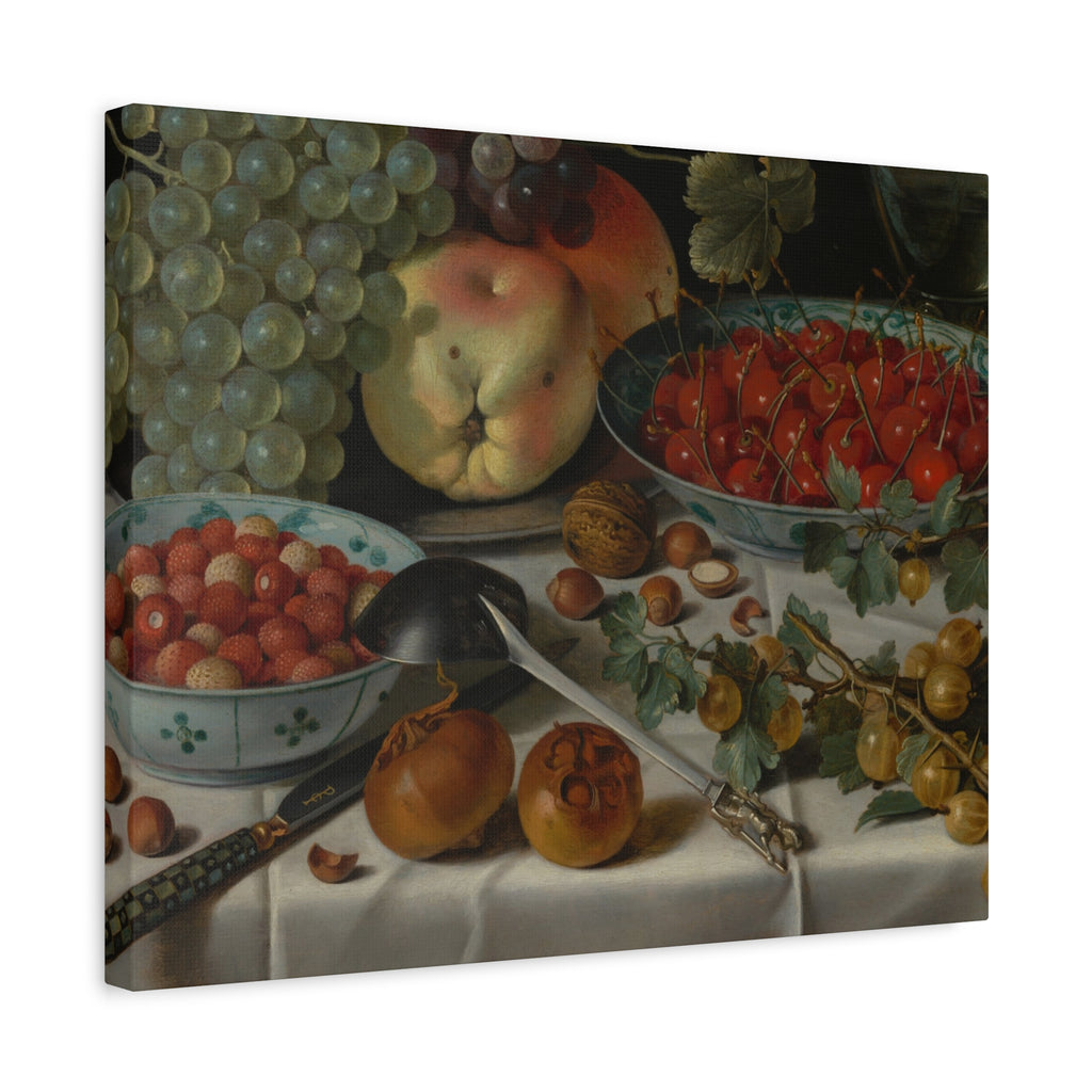 Still Life Fruit Canvas Print — Vintage Kitchen Wall Art