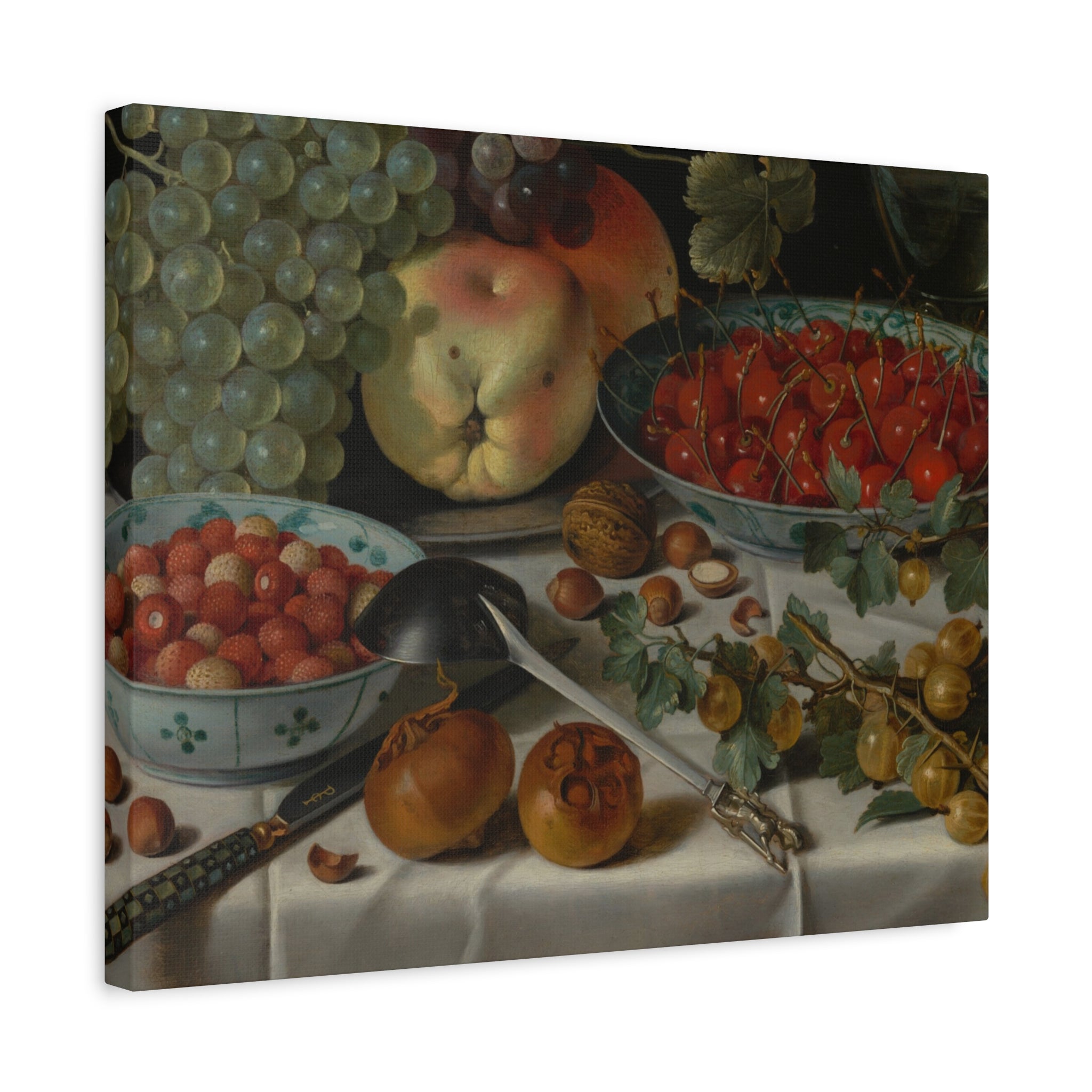 Still Life Fruit Canvas Print — Vintage Kitchen Wall Art