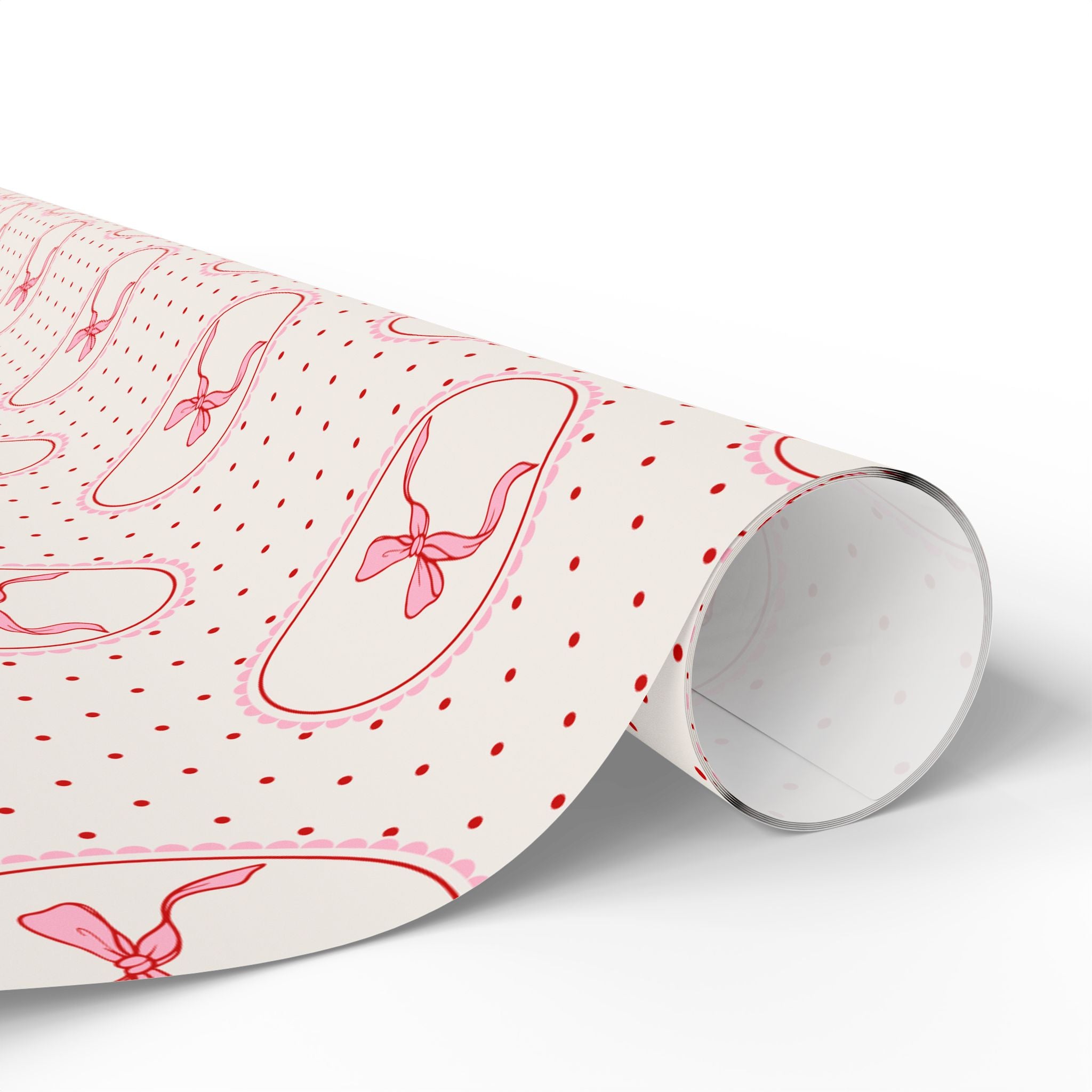 Ballet Wrapping Paper | Pink Dotted Gift Wrap