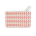 Argyle Clutch Bag | Pink Diamond Wrist Pouch