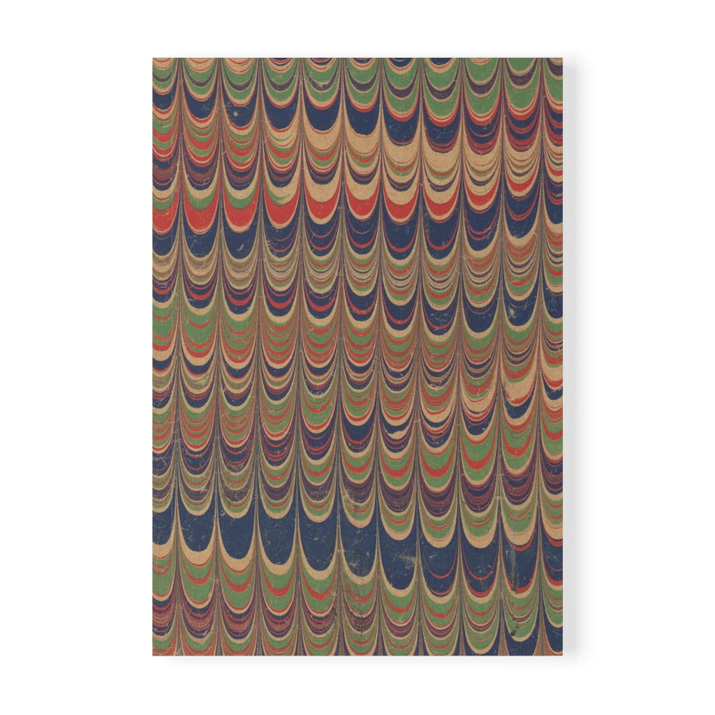 Marbled A5 Notebook | Vintage Rainbow Pattern Journal