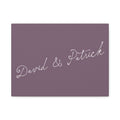 Custom text canvas wedding sign - lavender