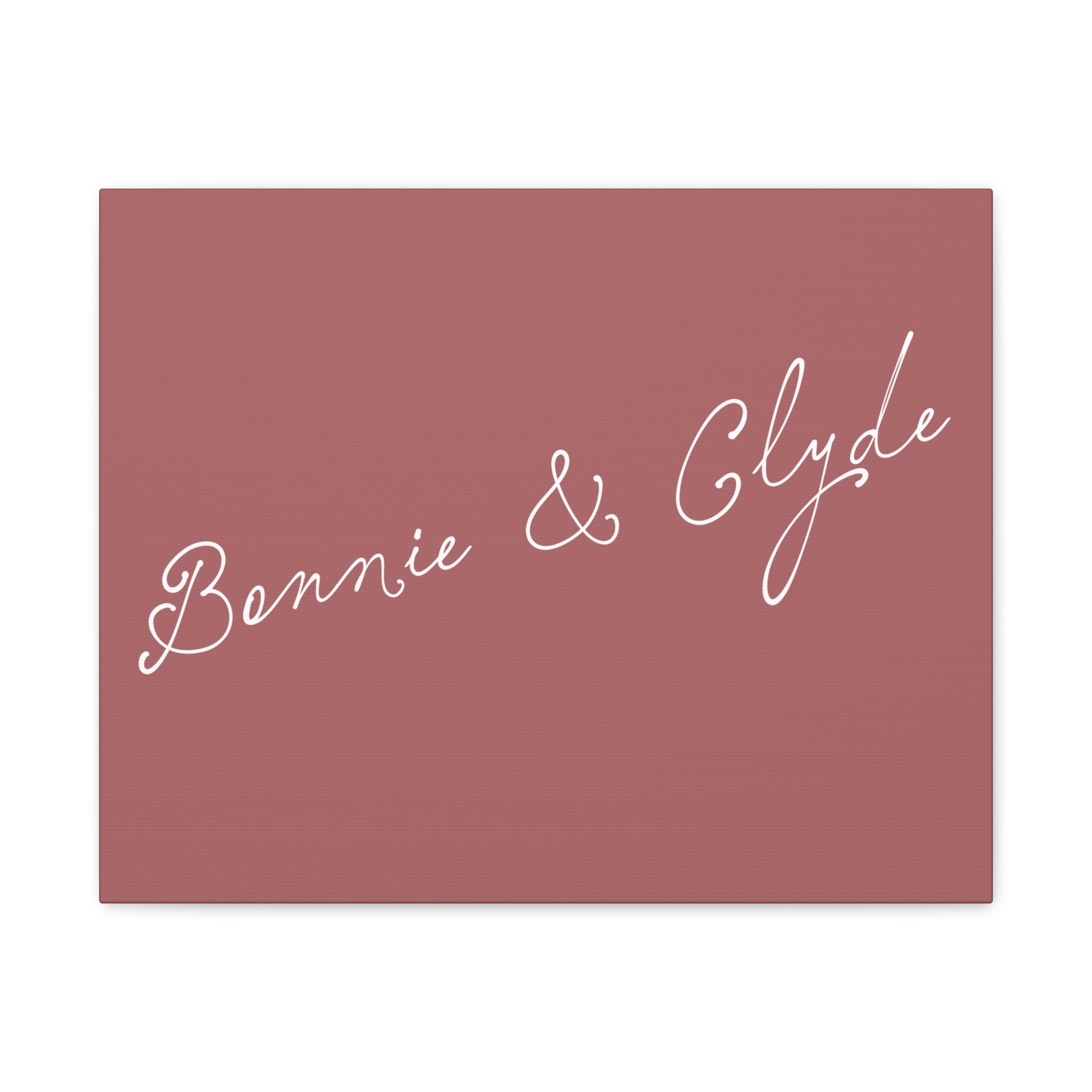 Custom text canvas wedding sign - Dusty Rose Background