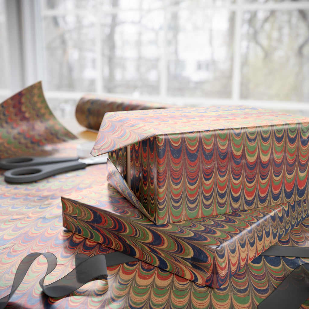 Marbled Wrapping Paper | Vintage Rainbow Gift Wrap