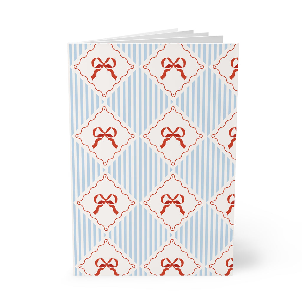 Ribbon Pattern Notebook A5 | Bow Tile Softcover Journal