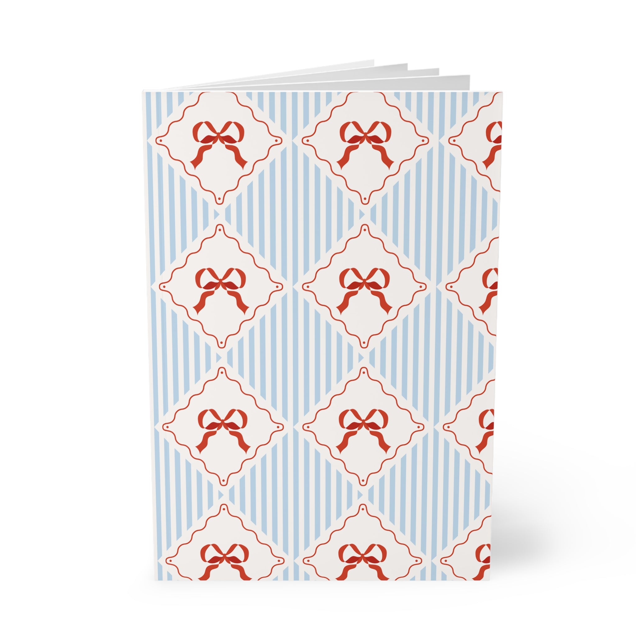 Ribbon Pattern Notebook A5 | Bow Tile Softcover Journal