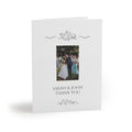 Floral Frame Photo Thank You Greeting Card (x 8 pcs and up)