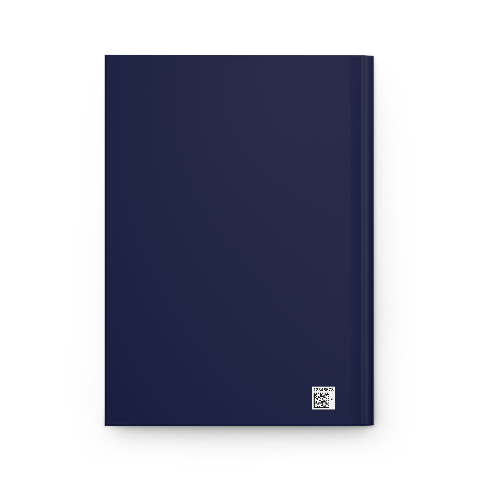 Navy 'All‑Seeing Heart' Hardcover Journal — Mystical Eye Embroidery Design