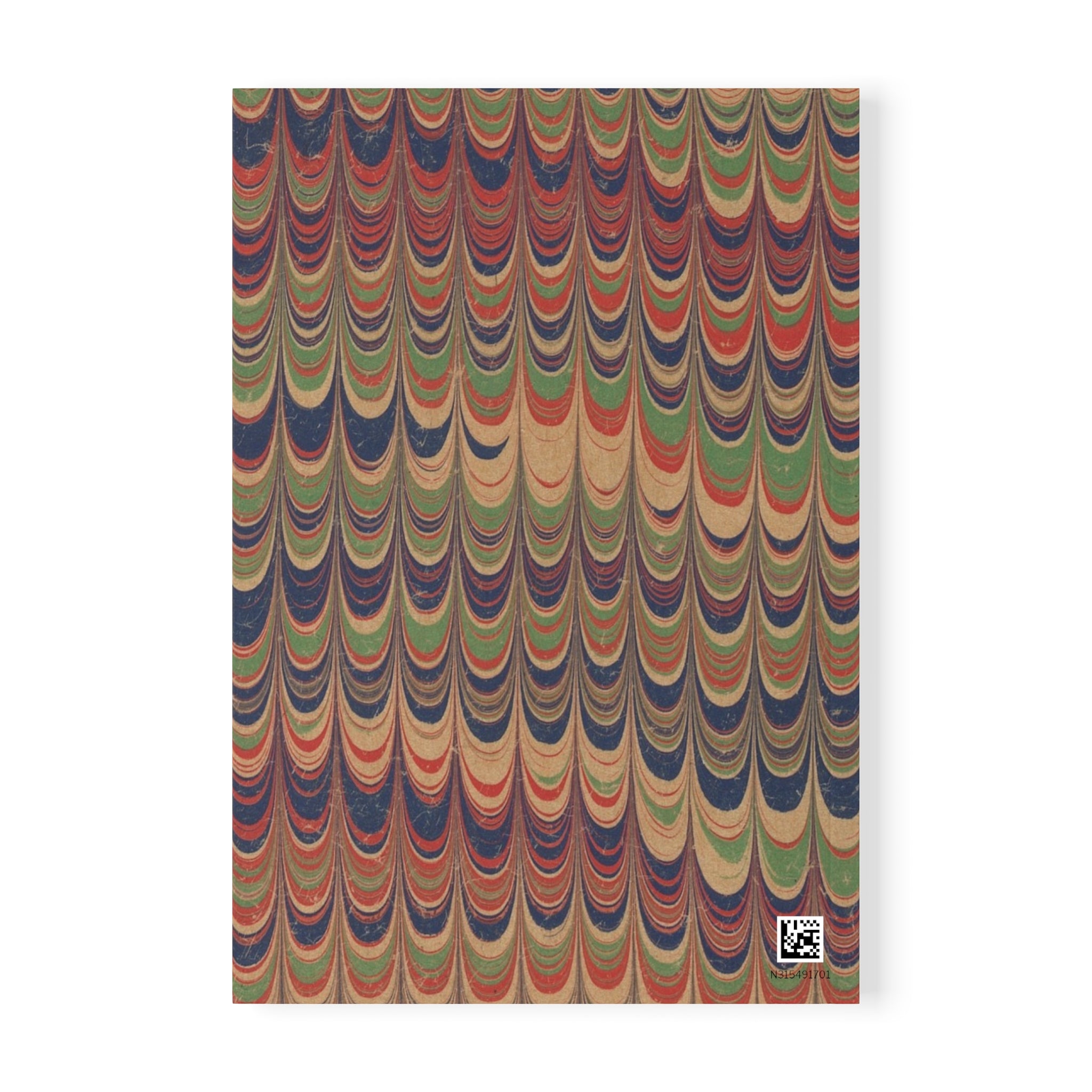 Marbled A5 Notebook | Vintage Rainbow Pattern Journal