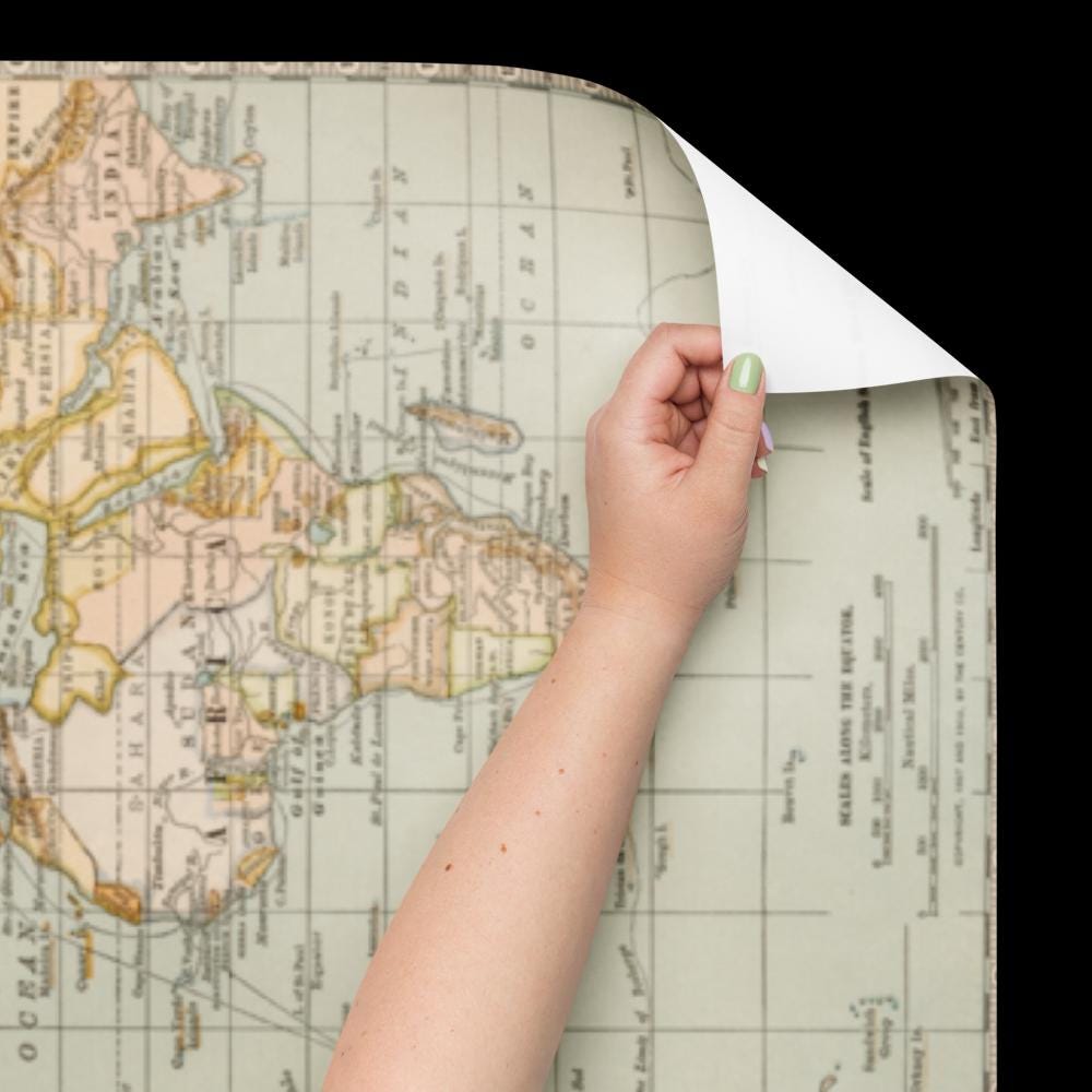 Vintage Map Wrapping Paper | Antique Style Gift Wrap