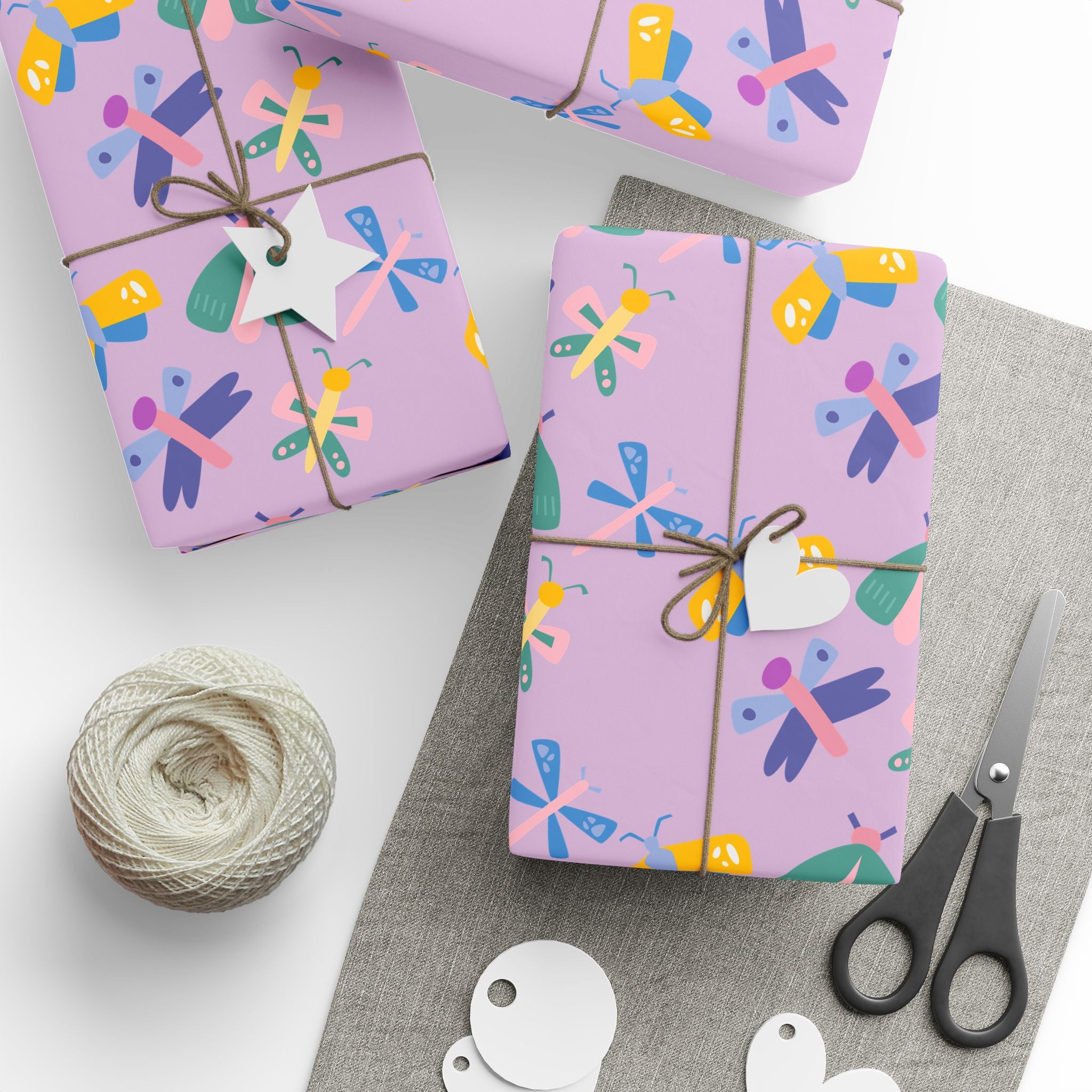 Floral Whimsy Wrapping Paper Roll — Pastel Bouquet Gift Wrap