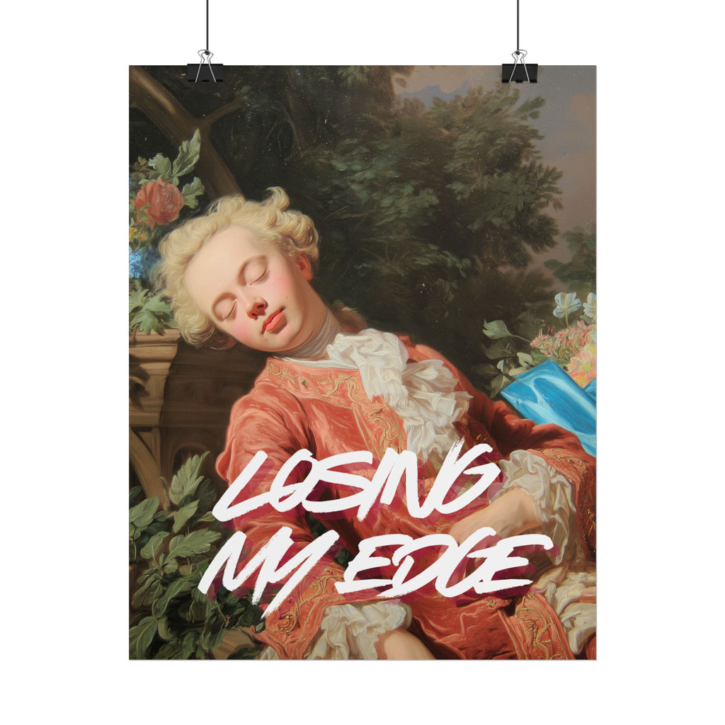 Rolled Poster — 'Losing My Edge' Vintage Rococo Art Print