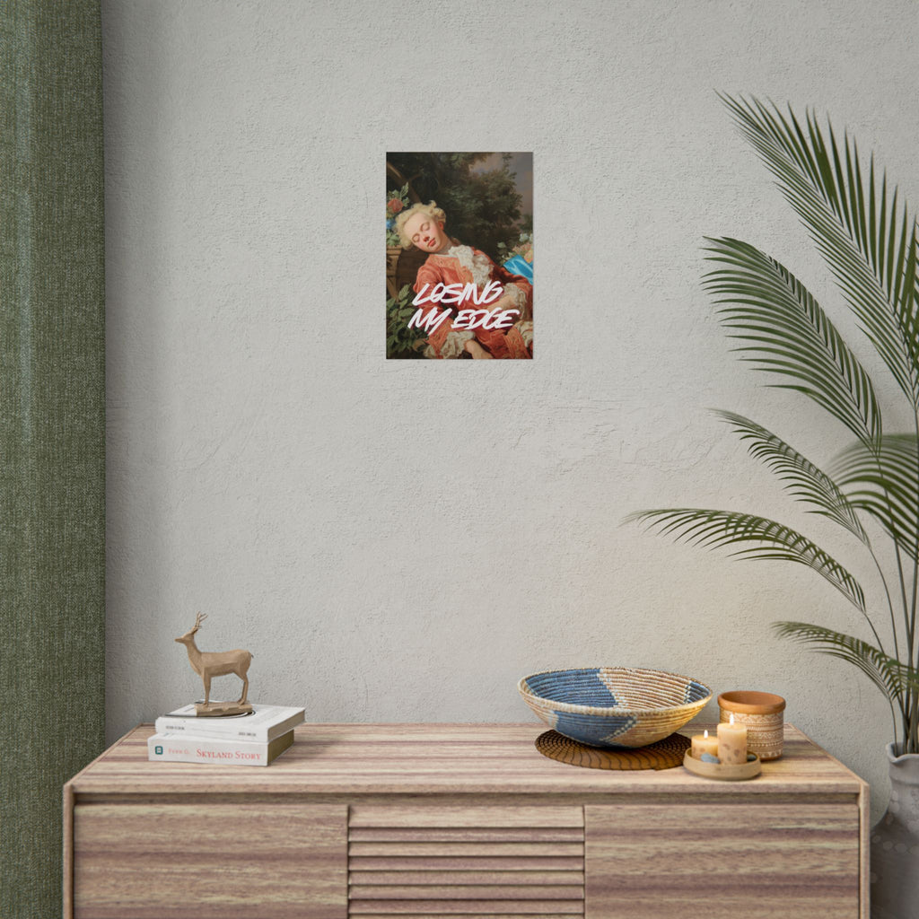 Rolled Poster — 'Losing My Edge' Vintage Rococo Art Print