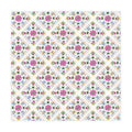 Floral Tile Tablecloth — Pink Mediterranean Mosaic Table Cover