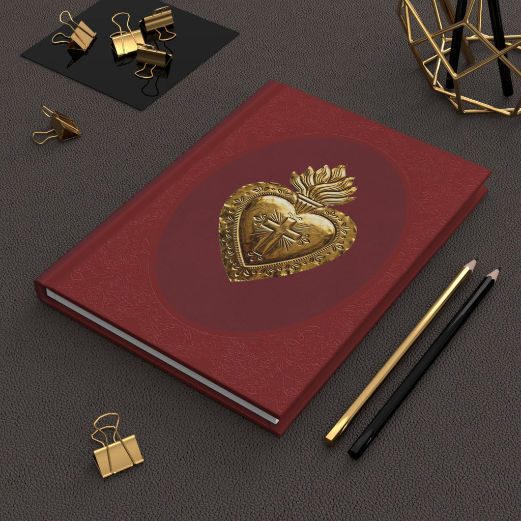 Sacred Heart Hardcover Journal — Catholic Prayer & Devotional Notebook
