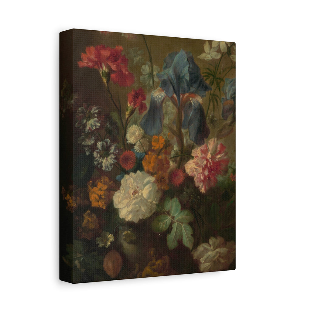 Vintage Floral Still Life Canvas Print — Matte Stretched Wall Art