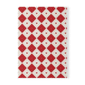 Heart Pattern Notebook A5 | Red Diamond Journal