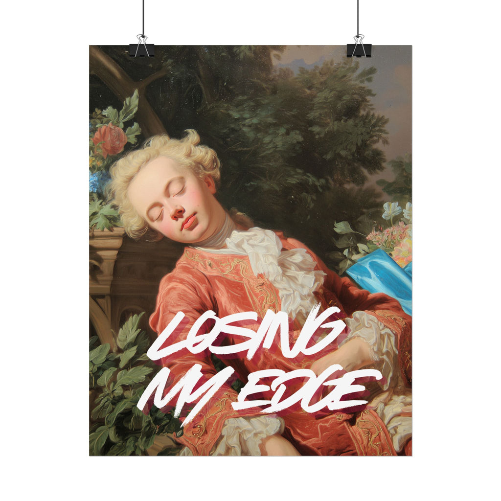 Rolled Poster — 'Losing My Edge' Vintage Rococo Art Print