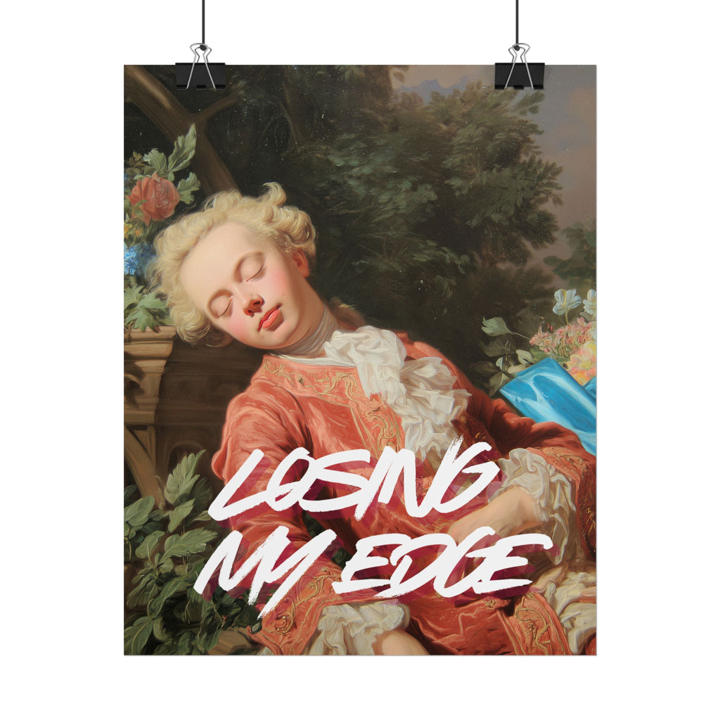 Rolled Poster — 'Losing My Edge' Vintage Rococo Art Print