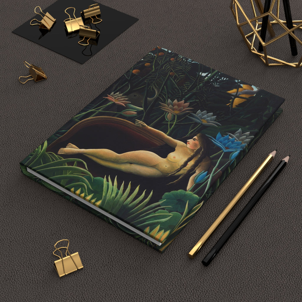 Hardcover Journal, Jungle Art Notebook, Dreamlike Tropical Matte Writing Journal