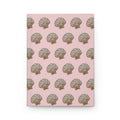 Pink Seashell Pattern Hardcover Journal Notebook
