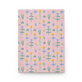 Floral Pattern Hardcover Journal — Pink Botanical Notebook