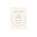 Customizable Botanical Wedding Invitation Pack (10, 30, or 50 Count) - Envelopes included
