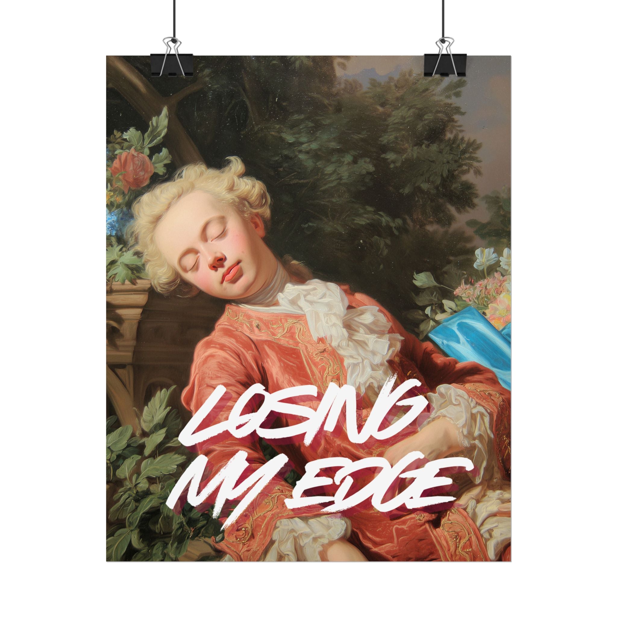 Rolled Poster — 'Losing My Edge' Vintage Rococo Art Print
