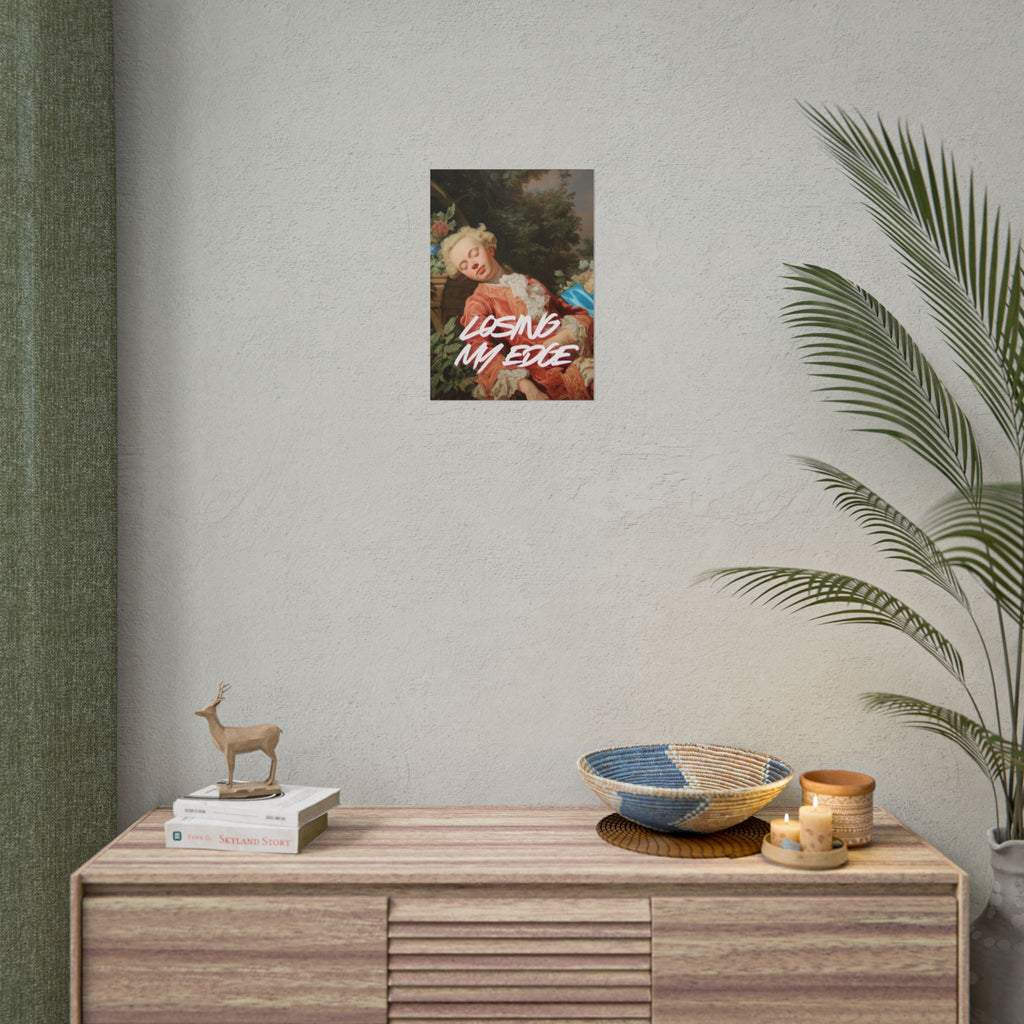 Rolled Poster — 'Losing My Edge' Vintage Rococo Art Print