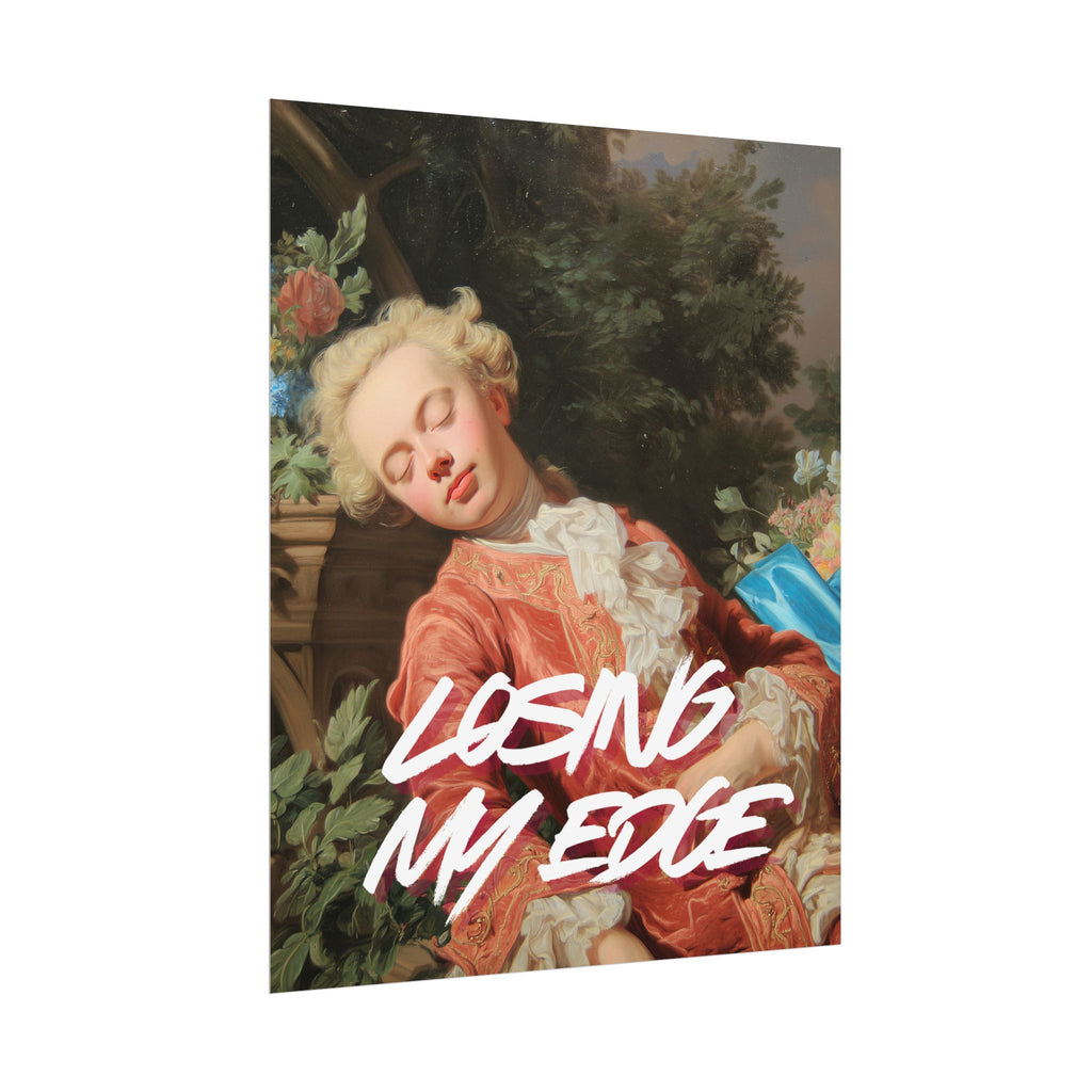 Rolled Poster — 'Losing My Edge' Vintage Rococo Art Print