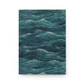 Ocean Waves Hardcover Journal — Teal Sea Notebook for Travel, Reflection & Sketching