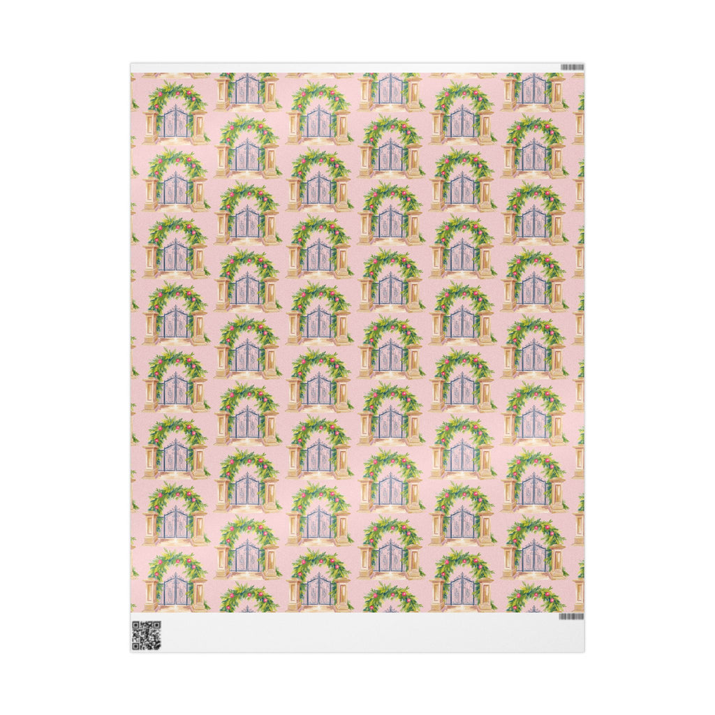 Floral Garden Gate Wrapping Paper