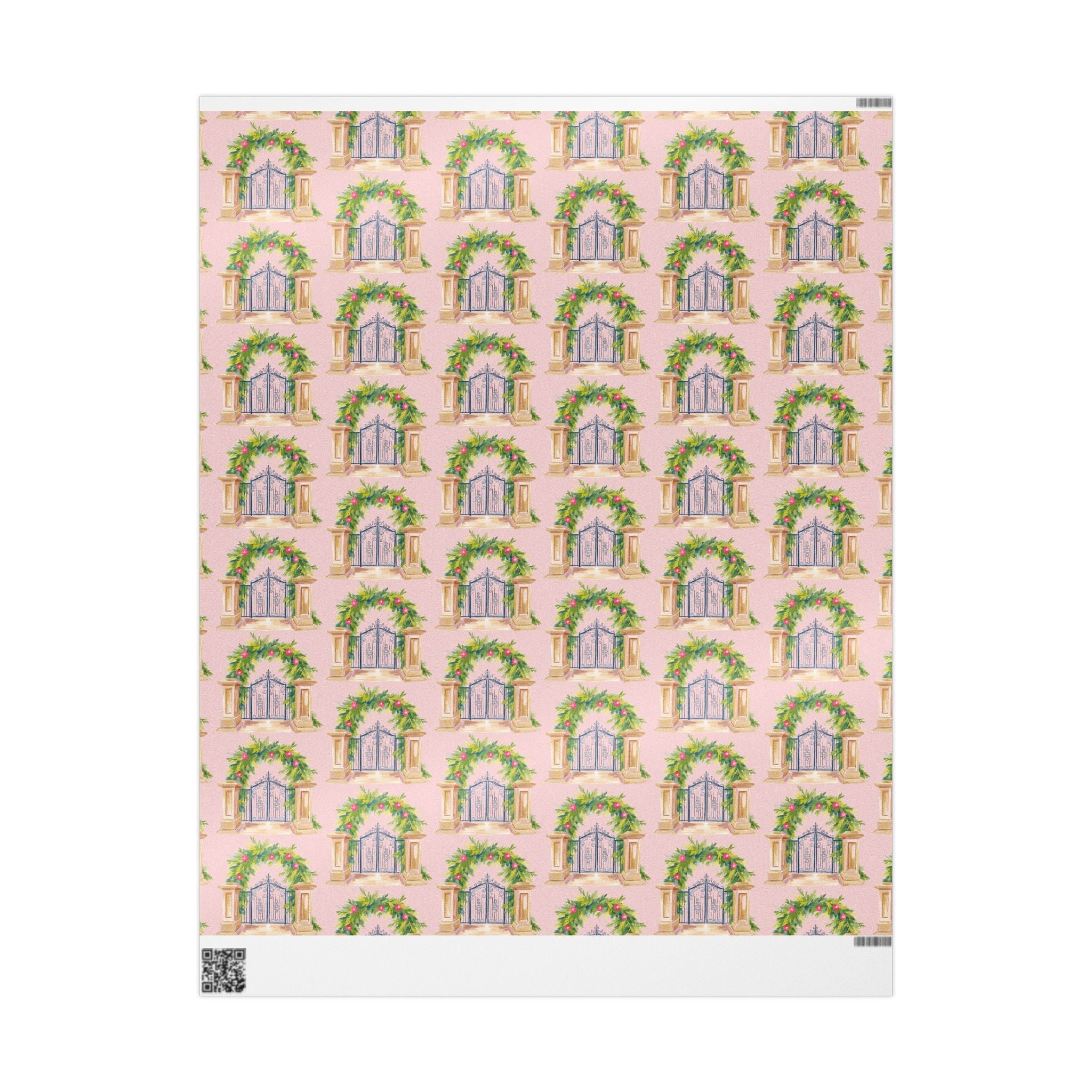 Floral Garden Gate Wrapping Paper