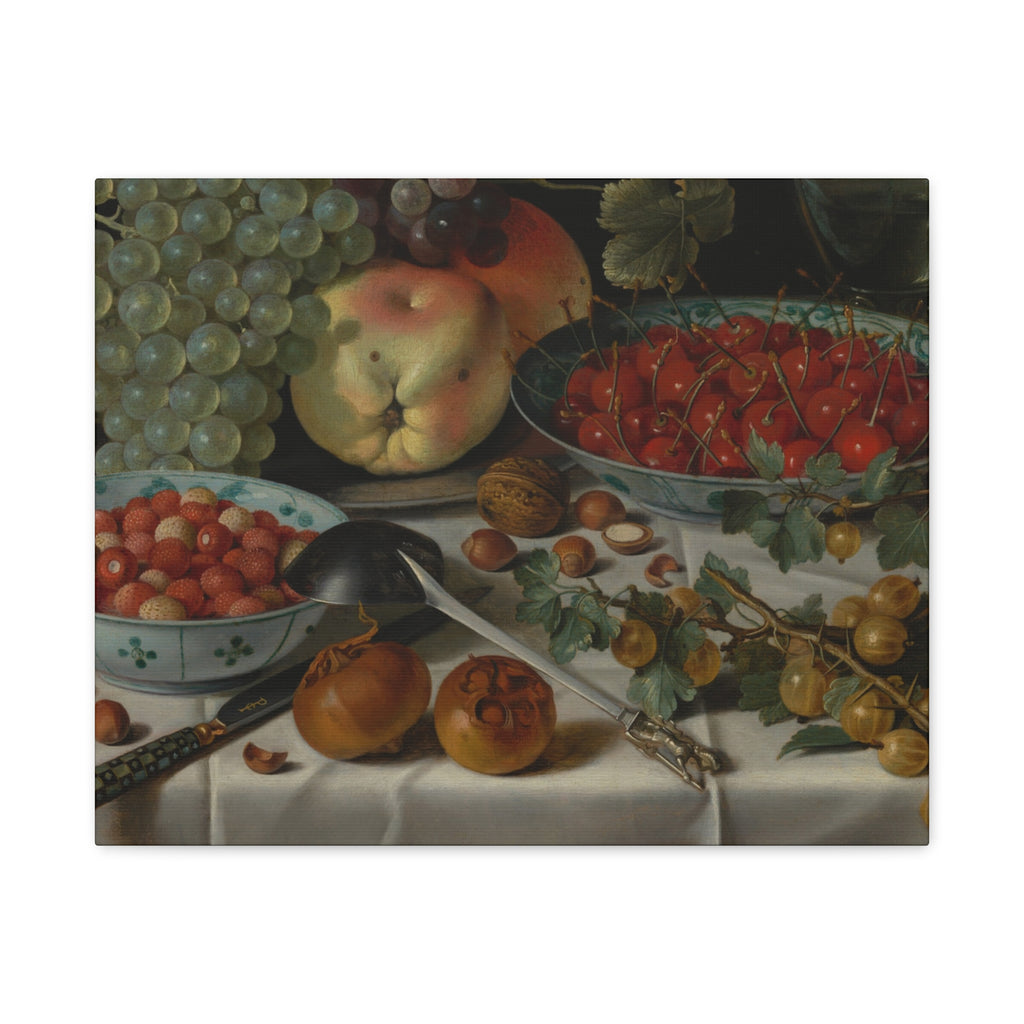Still Life Fruit Canvas Print — Vintage Kitchen Wall Art